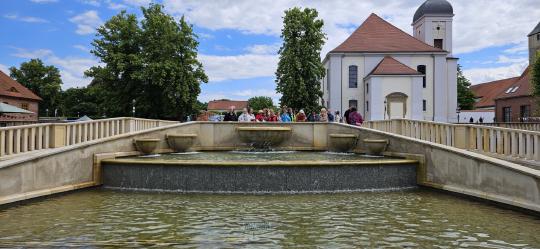 Springbrunnen im Schlossgarten Altlandsberg